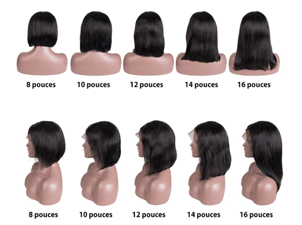 Perruque Cheveux Lace Frontal Wig Remy brésilienne, dégradé devant – 704 –  Waloexpress